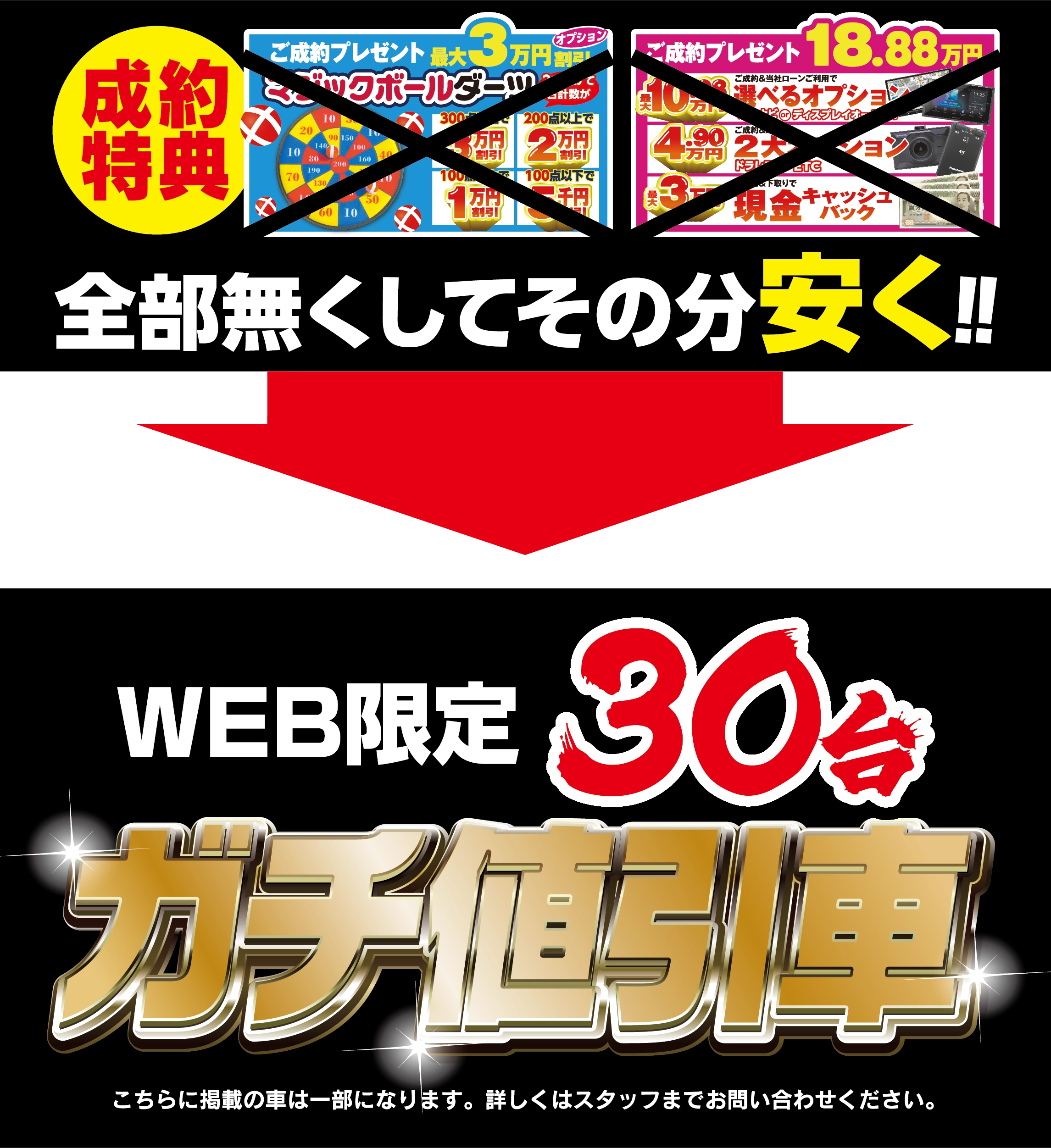 ガチ値引き車
